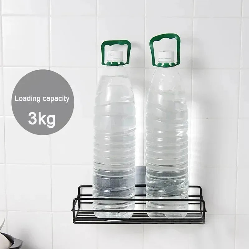 Toilet Storage Rack Bathroom Shelf No-Drill Corner Shelf Shower Wall Mounted Shelf Bracket Bathroom Accessory Organizer Shampoo    Home Decor Supply | Online Retail | ShoreShopper.com
