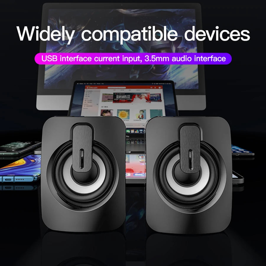 Computer Speaker For PC Laptop Desktop Caixa De Som Sound Box Music Audio System Bocina Column Acoustics Coluna Amplified Unit    Home Decor Supply | Online Retail | ShoreShopper.com
