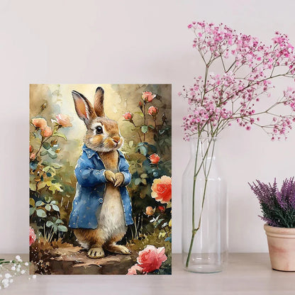 Elegant Rabbit Canvas Art for Living Room & Bedroom – Light Luxury Decor, 11.81x15.75in Wall Hanging Painting    Home Decor Supply | Online Retail | ShoreShopper.com