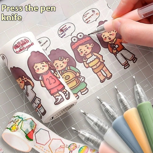 Art Utility Knife Pen Refill Stickers Scrapbooking Cutting Tool Express Box Knife School Supplies DIY Craft Supplies    Home Decor Supply | Online Retail | ShoreShopper.com