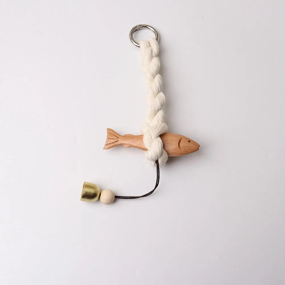Marine Beach Themed Wood Fish Sculpture Hand Carved with Bell Fish Wall Hanging Decor Rustic Handcrafted    Your Coastal Marketplace | Shoreshopper.com