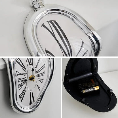 Novel Salvador Dali Style Melting Distorted Surreal Wall Clock    Home Decor Supply | Online Retail | ShoreShopper.com
