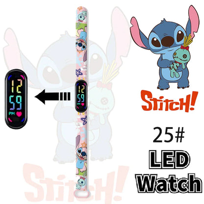 Disney Stitch Digital Kids' Watches Anime Figures LED Luminous Watch Touch Waterproof Electronic Sports Watch Kids Birthday Gift    Home Decor Supply | Online Retail | ShoreShopper.com