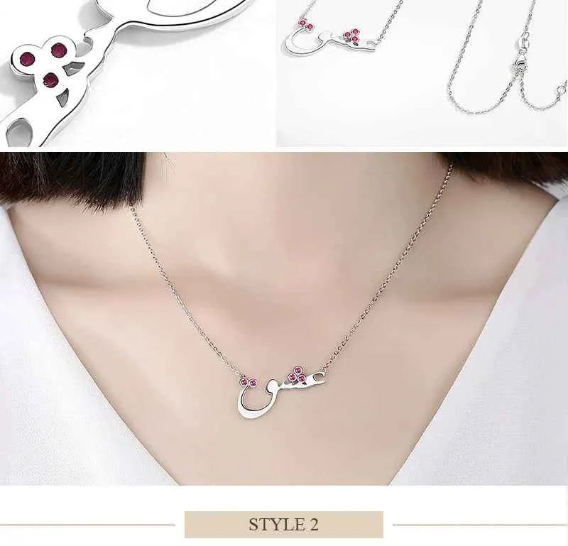 KALETINE Charm Arabic Best Friends Honey Love Couple  925 Sterling Silver Pendant Necklace BFF Good Friendship Indian Jewelry
