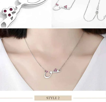 KALETINE Charm Arabic Best Friends Honey Love Couple  925 Sterling Silver Pendant Necklace BFF Good Friendship Indian Jewelry
