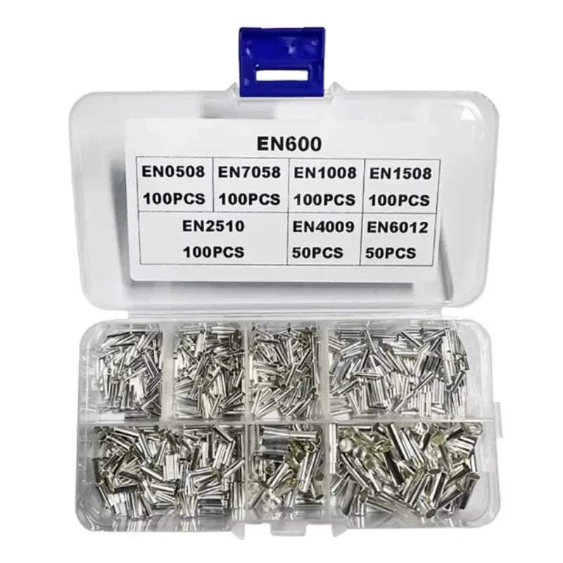 600/700pcs Bare Terminal Tubular Wire End Ferrules Mix Size Uninsulated Cable Sleeves Simple for Wire Connection Pin Crimp    Home Decor Supply | Online Retail | ShoreShopper.com