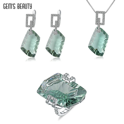 GEM'S BEAUTY jewelry set for women 925 sterling silver Fine jewelry for woman Elegant original    Home Decor Supply | Online Retail | ShoreShopper.com