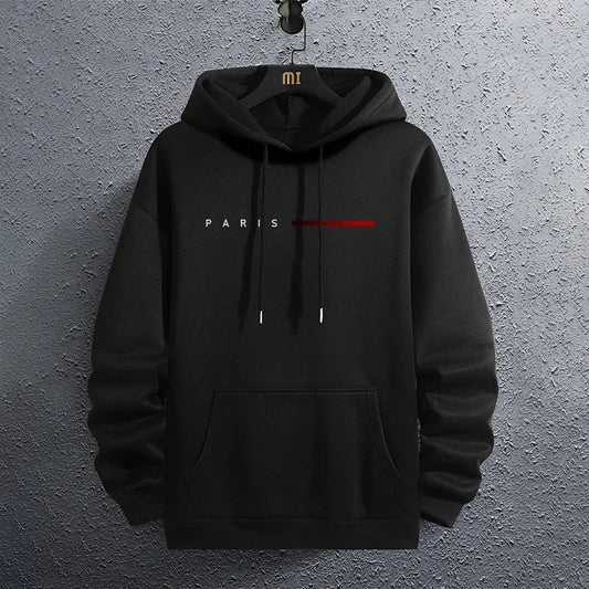 Paris Fashion Hoodies for Men All Season Daily Casual Sports Hooded Sweatshirts 2025 Male Home Outdoor Comfort Fashion Pullover    Home Decor Supply | Online Retail | ShoreShopper.com