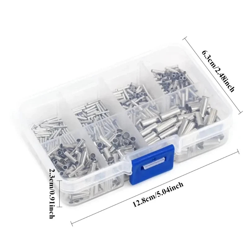600/700pcs Bare Terminal Tubular Wire End Ferrules Mix Size Uninsulated Cable Sleeves Simple for Wire Connection Pin Crimp    Home Decor Supply | Online Retail | ShoreShopper.com