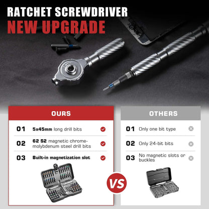 VMAN 66in1 Multifunction Ratchet Screwdriver Set Multi Magnetic Bits Mini Repair Tool Kit Household Tool For PC & Desk Etc.    Home Decor Supply | Online Retail | ShoreShopper.com