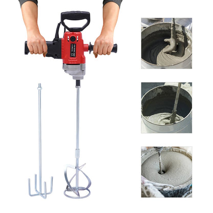 Drill Mixer Set with Spade Handle Electric Corded Mixing Drill Machine 2.4KW Concrete Mud Mixer    Home Decor Supply | Online Retail | ShoreShopper.com