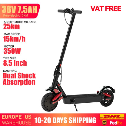 HUANCI D06 500W e scooter Electric Scooters 32km/h escooters Escooter scooter electric for adults eScooter Dual Shock Absorbers - ShoreCo.Shop