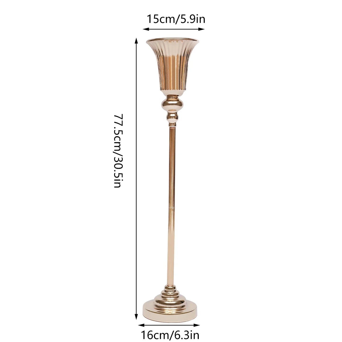 10Pcs Versatile Wedding stands Metal Trumpet Holders Vases For Weddings, Party Decorations    Home Decor Supply | Online Retail | ShoreShopper.com
