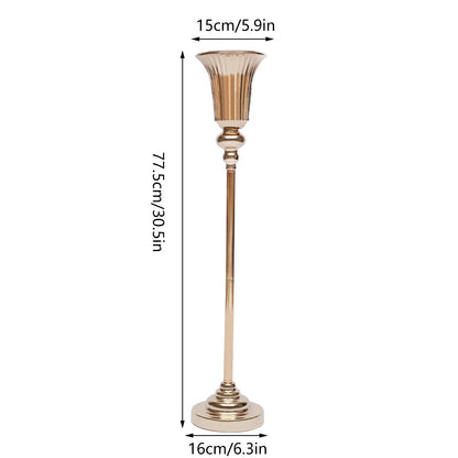 10Pcs Versatile Wedding stands Metal Trumpet Holders Vases For Weddings, Party Decorations    Home Decor Supply | Online Retail | ShoreShopper.com
