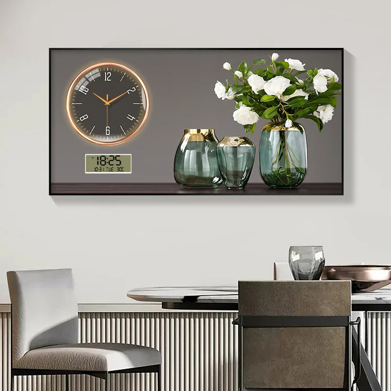 Large Size Aluminum alloy framed Artwork Wall Clock, Luxurious Muted Quartz Clock for Home Decor,living Room,bed Room Décor    Home Decor Supply | Online Retail | ShoreShopper.com