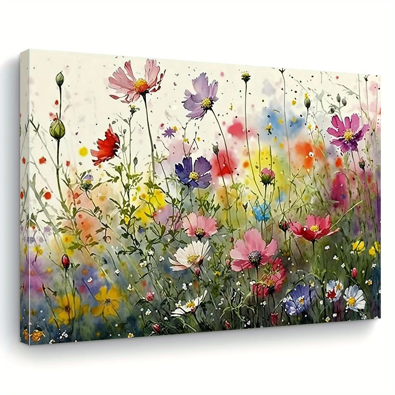 Vibrant Floral Canvas Wall Art - 11.8x15.7in Framed Decor for Home & Office, Perfect Gift for Any Room    Home Decor Supply | Online Retail | ShoreShopper.com