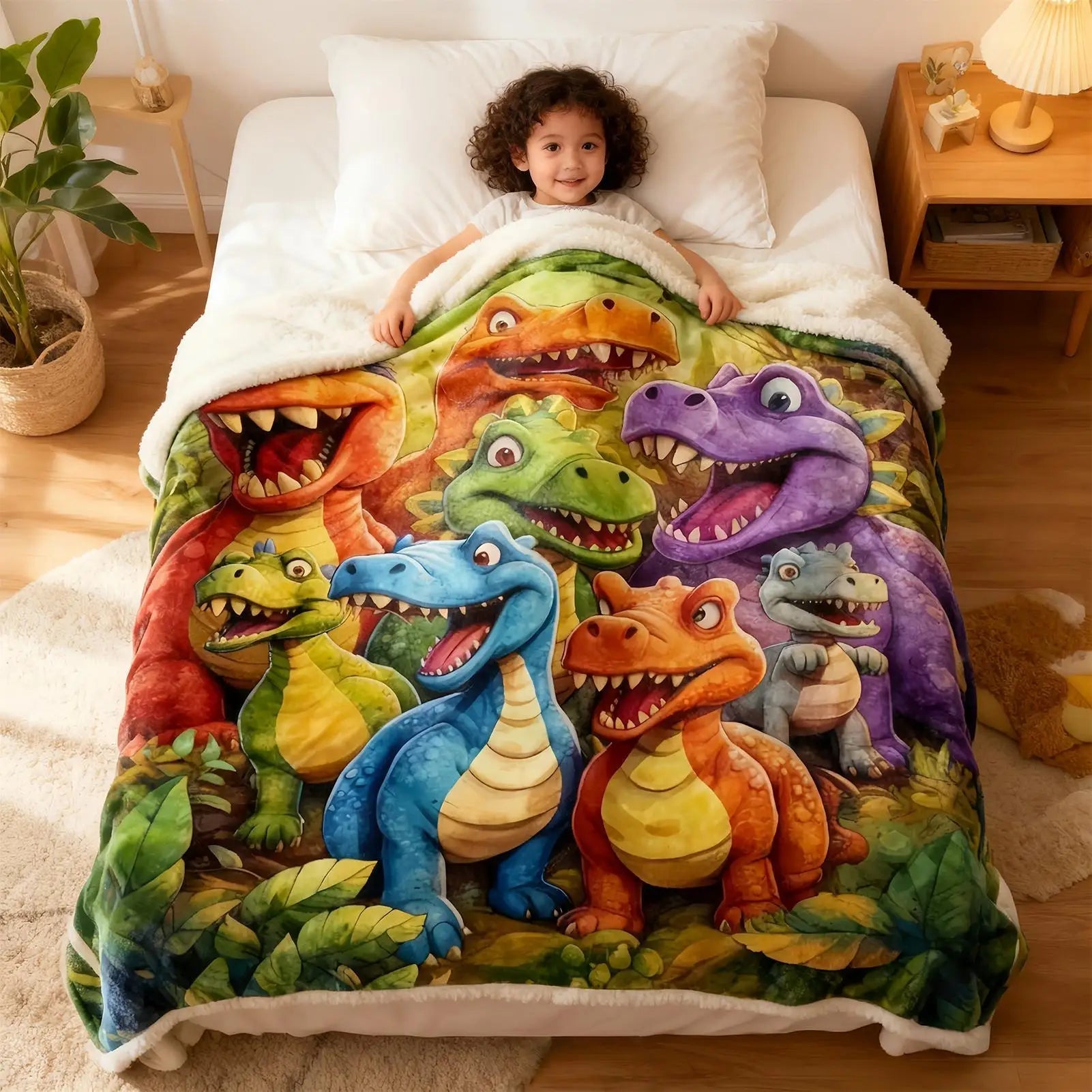 Dinosaur Throw Blanket 200x150cm Flannel Soft Warm Cozy Fuzzy Plush Blanket Couch Bed Decortion Kids Adults Christmas Gift    Your Coastal Marketplace | Shoreshopper.com