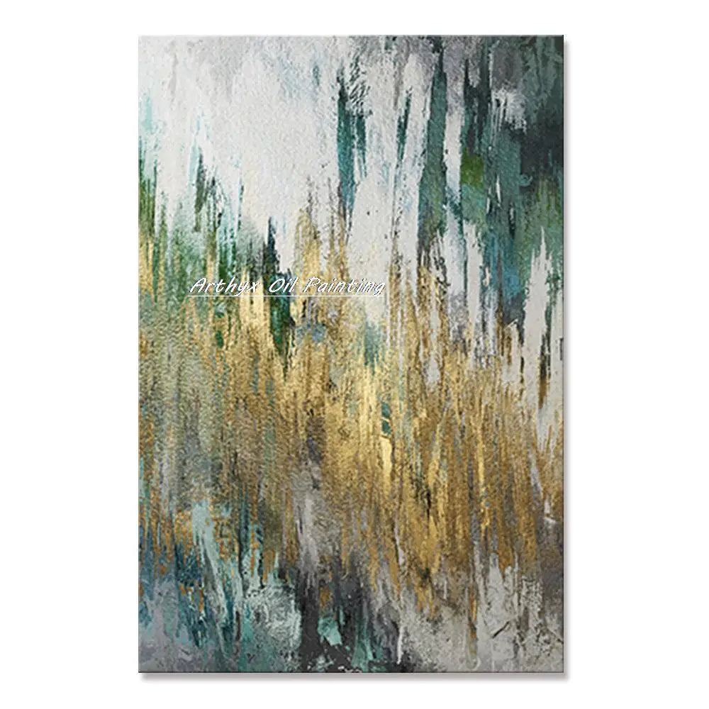 Arthyx,Handpainted Texture Abstract Golden Oil Paintings,Modern Canvas Art Large Wall Pictures Living Room Decor Home Decoration    Home Decor Supply | Online Retail | ShoreShopper.com