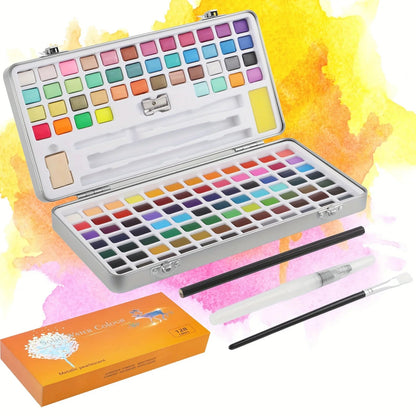The 50/72/90/100/128/168 watercolor paint set includes a palette, brushes, drawing pens, professional painting supplies    Home Decor Supply | Online Retail | ShoreShopper.com