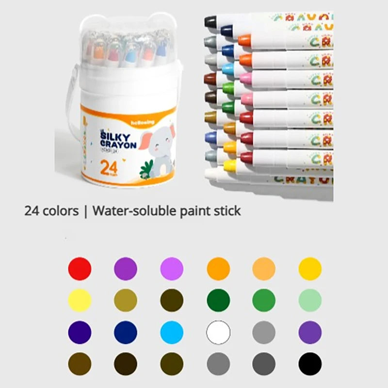 12-Piece/24-Piece Silky Smooth Crayon Set Twist-Up Crayons, Washable Crayons Travel Art Supplies School & Home Art Supplies    Home Decor Supply | Online Retail | ShoreShopper.com