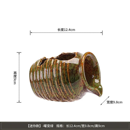 Ceramic Waterfall Jug - Circulating Clay Pot Fountain for Garden, Fish Tank & Courtyard Decor | Handmade Rustic Water Feature    Home Decor Supply | Online Retail | ShoreShopper.com
