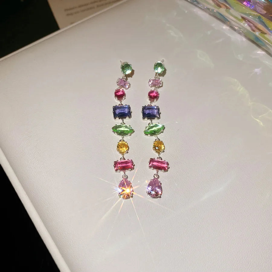 Brand 18K Gold Plated New Luxury Colourful Crystal Zircon Necklace For Women Fashion Party Jewelry Accessories Ladies Jewellery    Home Decor Supply | Online Retail | ShoreShopper.com