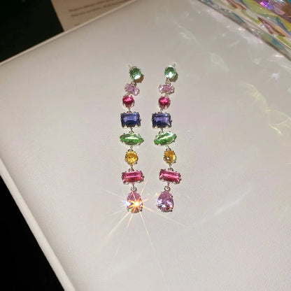 Brand 18K Gold Plated New Luxury Colourful Crystal Zircon Necklace For Women Fashion Party Jewelry Accessories Ladies Jewellery    Home Decor Supply | Online Retail | ShoreShopper.com