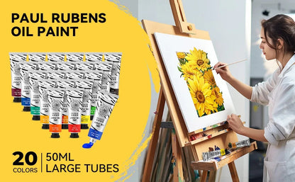 Paul Rubens Oil Paint 20 Colors 50ml Professional Oil Based Paint High Saturation Creamy Texture for Artists Beginners    Home Decor Supply | Online Retail | ShoreShopper.com