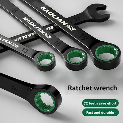Dual-Purpose Wrench Fast Plum Blossom Ratchet Wrench Industrial Grade 72 Tooth Labor-Saving, Fast and Durable Dual-use Wrench    Home Decor Supply | Online Retail | ShoreShopper.com