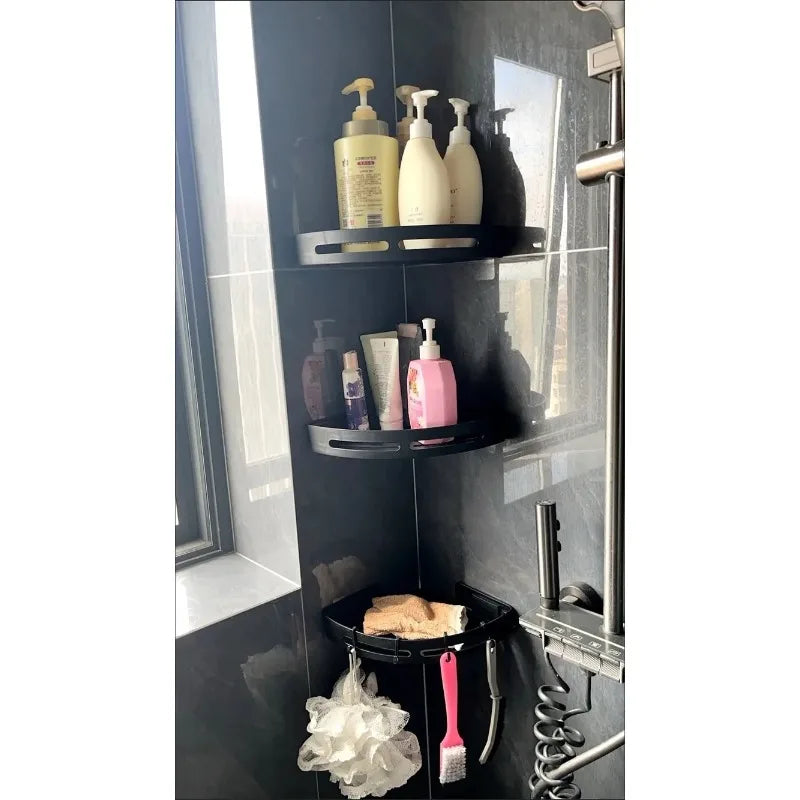3/2/1 PCS Strong Adhesive No Drill Shower Shelf Storage Upgraded Waterproof Bathroom Organizer Shampoo & Towel Holder Wall Mount    Home Decor Supply | Online Retail | ShoreShopper.com