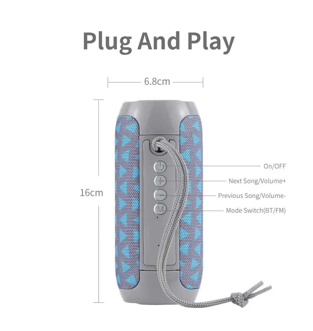 Bluetooth Speaker T&G TG117 Portable TWS Sound Box Waterproof Loudspeaker Outdoor Stereo Surround Speakers Support TF FM Radio