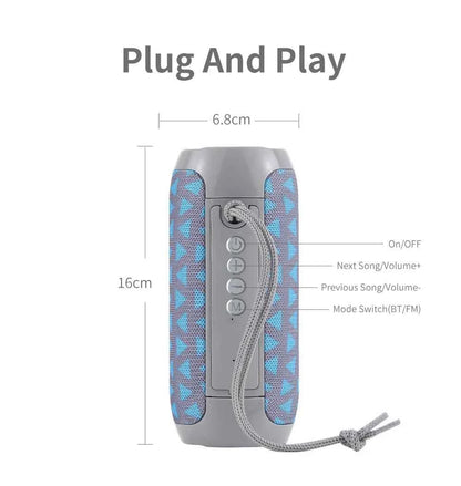 Bluetooth Speaker T&G TG117 Portable TWS Sound Box Waterproof Loudspeaker Outdoor Stereo Surround Speakers Support TF FM Radio