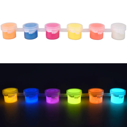 6Colors Acrylic Fluorescent Paint Glow In Dark DIY Painting Art Materials Arts Crafts Painting Tool DIY Graffiti Acrylic Pigment    Home Decor Supply | Online Retail | ShoreShopper.com
