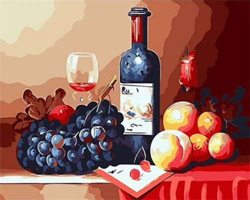 HUACAN Paint By Number Fruit Flower DIY Drawing Canvas Handpainted Pictures By Number Still Life Home Decoration    Home Decor Supply | Online Retail | ShoreShopper.com