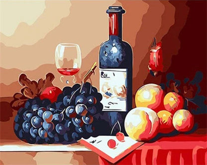 HUACAN Paint By Number Fruit Flower DIY Drawing Canvas Handpainted Pictures By Number Still Life Home Decoration    Home Decor Supply | Online Retail | ShoreShopper.com