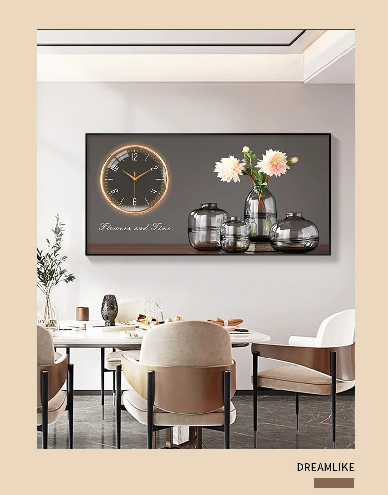 Large Size Aluminum alloy framed Artwork Wall Clock, Luxurious Muted Quartz Clock for Home Decor,living Room,bed Room Décor    Home Decor Supply | Online Retail | ShoreShopper.com