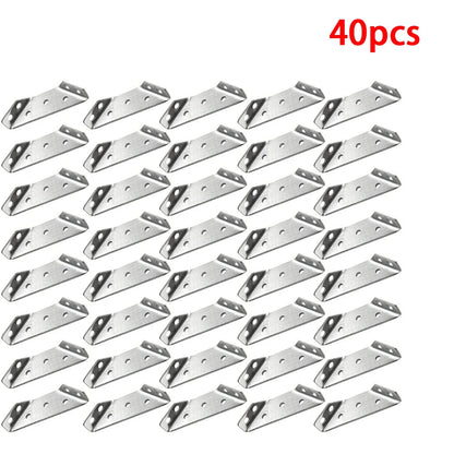 10/20/40/50pcs Thickened Stainless Steel Angle Code 90 Degrees Right Angle Fixed Bracket Furniture Connectors    Home Decor Supply | Online Retail | ShoreShopper.com