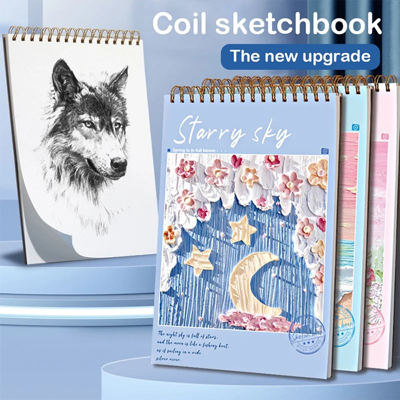 A4 Sketchbook 160 GSM 60 Sheets Drawing Paper Art Book for Artist Watercolor Oil Painting Stationery Students School Supplies    Home Decor Supply | Online Retail | ShoreShopper.com
