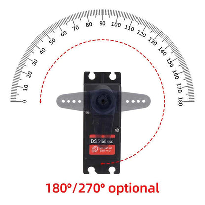 RC Steering Servo High Torque Servo Waterproof 60Kg 80Kg 150Kg 1/5 1/6 servo HV Metal Digital for  HPI Baja 5B SS RC Car