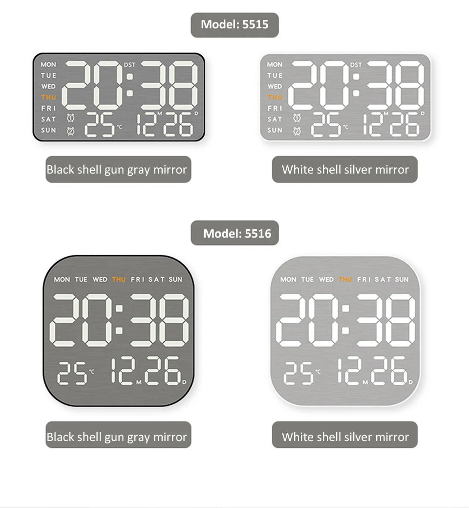Mirror Brushed Finish Wall Clock Premium Modern Home Wall Clock    Home Decor Supply | Online Retail | ShoreShopper.com