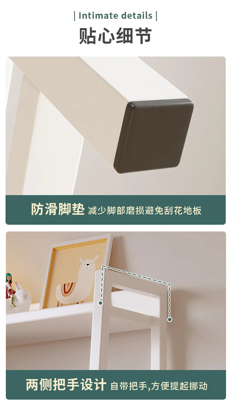 Household Multi-layer Wrought Iron Shelves Ins Wind Simple Floor Storage Display Cabinet Trapezoidal Shelf Bookshelf    Home Decor Supply | Online Retail | ShoreShopper.com