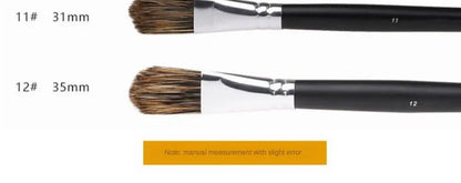 6pc new concept paintbrush wild boar mane oil painting brush water powder acrylic nail round head long black pole paintbrush set    Home Decor Supply | Online Retail | ShoreShopper.com