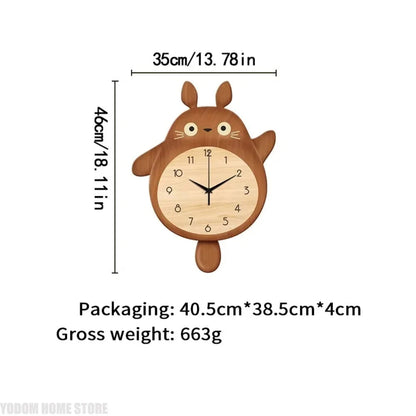 Cartoon Cat Design Wall Clock Wooden Sway Hanging Clock Decorative Painting For Restaurant Home Decor Gift    Home Decor Supply | Online Retail | ShoreShopper.com