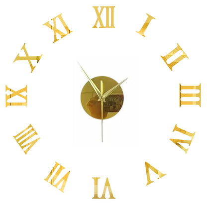 2D/3D Large Roman Numeral Acrylic Mirror Wall Clock Sticker Fashion DIY Quartz Clocks Watch Home Decoration Living Room Stickers    Home Decor Supply | Online Retail | ShoreShopper.com