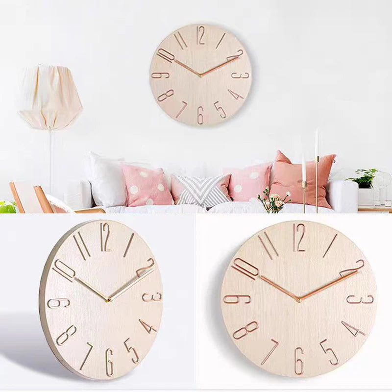 Nordic Style Home Wall Clock No Second Hand Simple Quartz 30"    Home Decor Supply | Online Retail | ShoreShopper.com