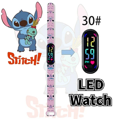Disney Stitch Digital Kids' Watches Anime Figures LED Luminous Watch Touch Waterproof Electronic Sports Watch Kids Birthday Gift    Home Decor Supply | Online Retail | ShoreShopper.com