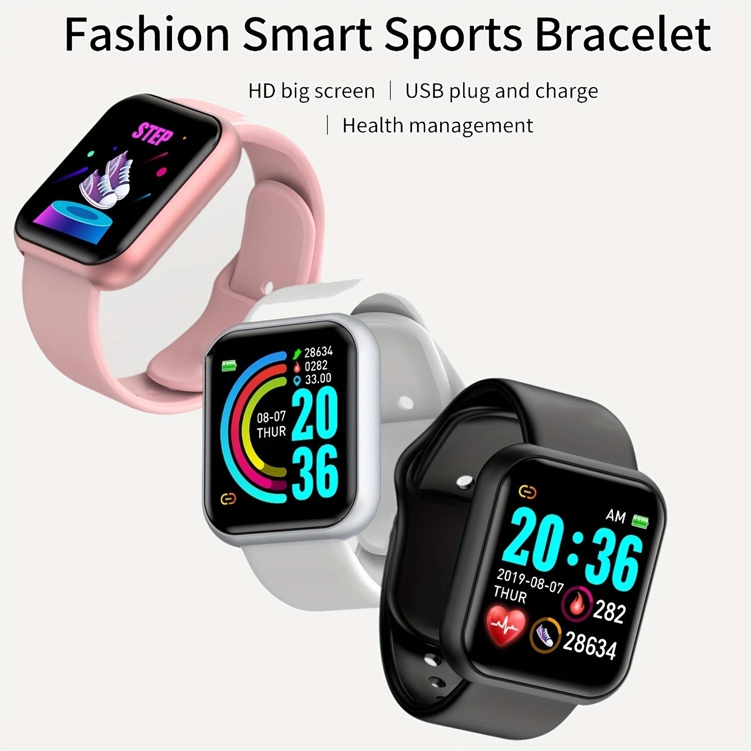 Smartwatch Men Women Wristwatches Smart Watch Message Fitness Monitor Bracelet Birthday Gift Electronic Clock For Android IOS    Home Decor Supply | Online Retail | ShoreShopper.com