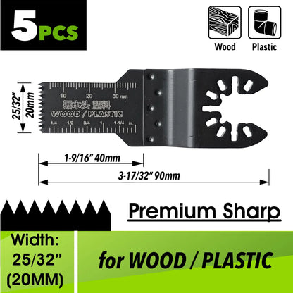Oscillating Saw Blades Kit，Multitool Blades - Compatible with Milwaukee Dewalt  Worx Skil AEG Ryobi - ShoreCo.Shop
