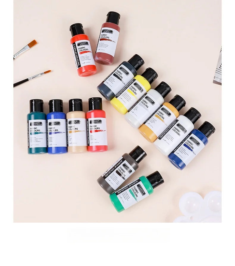 14-color /60ml paint set, beginner's art supplies for painting and doodling, paint palette, brush combination    Home Decor Supply | Online Retail | ShoreShopper.com