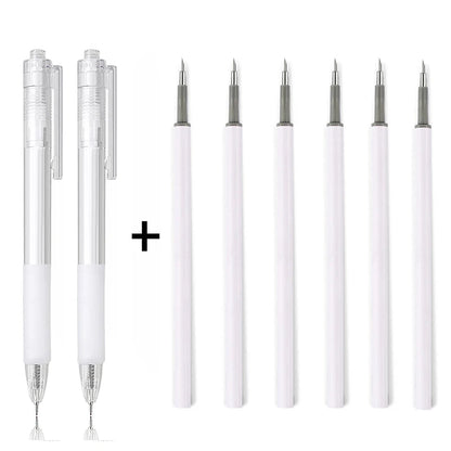 1/8pcs Art Utility Knife Pen Knife Pen Refill Set Paper Cutting Tool Precision Scrapbooking Sticker Cutter DIY Craft Supplies    Home Decor Supply | Online Retail | ShoreShopper.com